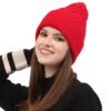 Women's Cap - 332 - Red - Image 2